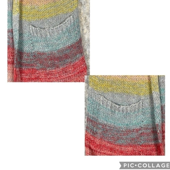 Anthropologie MOTH Rinda Rainbow Duster Cardigan Mohair Long Vest - Sz XS/S - Picture 8 of 11